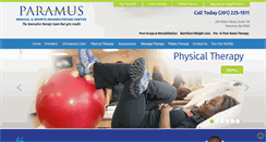 Desktop Screenshot of paramusmedicalandsports.com