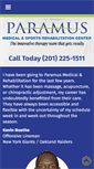 Mobile Screenshot of paramusmedicalandsports.com